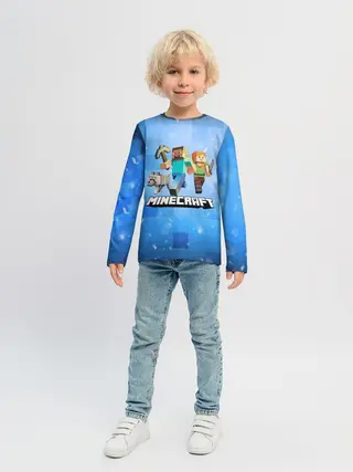 Детский лонгслив / Minecraft / Майнкрафт