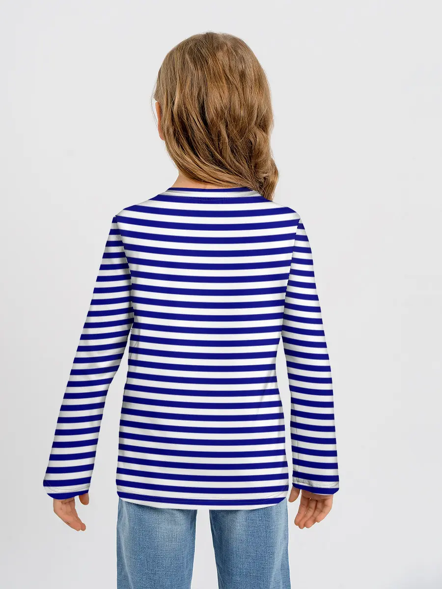 Детский лонгслив / Тельняшка ВМФ