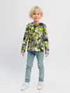 Детский лонгслив / Камуфляж с авокадо