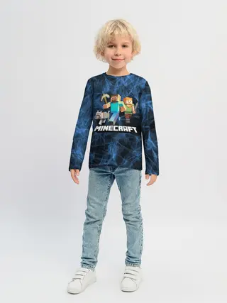 Детский лонгслив / Minecraft / Майнкрафт