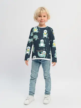 Детский лонгслив / ленивцы