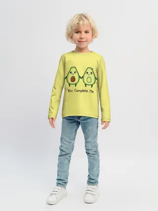 Детский лонгслив / Авокадо