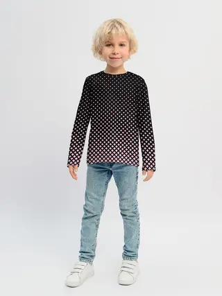 Детский лонгслив / Ромбы