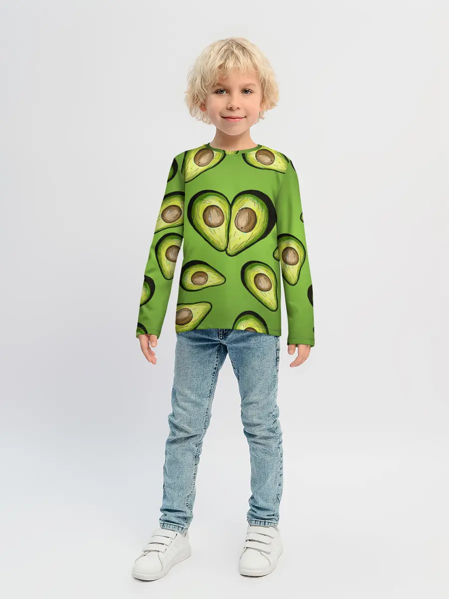 Детский лонгслив / Люблю авокадо