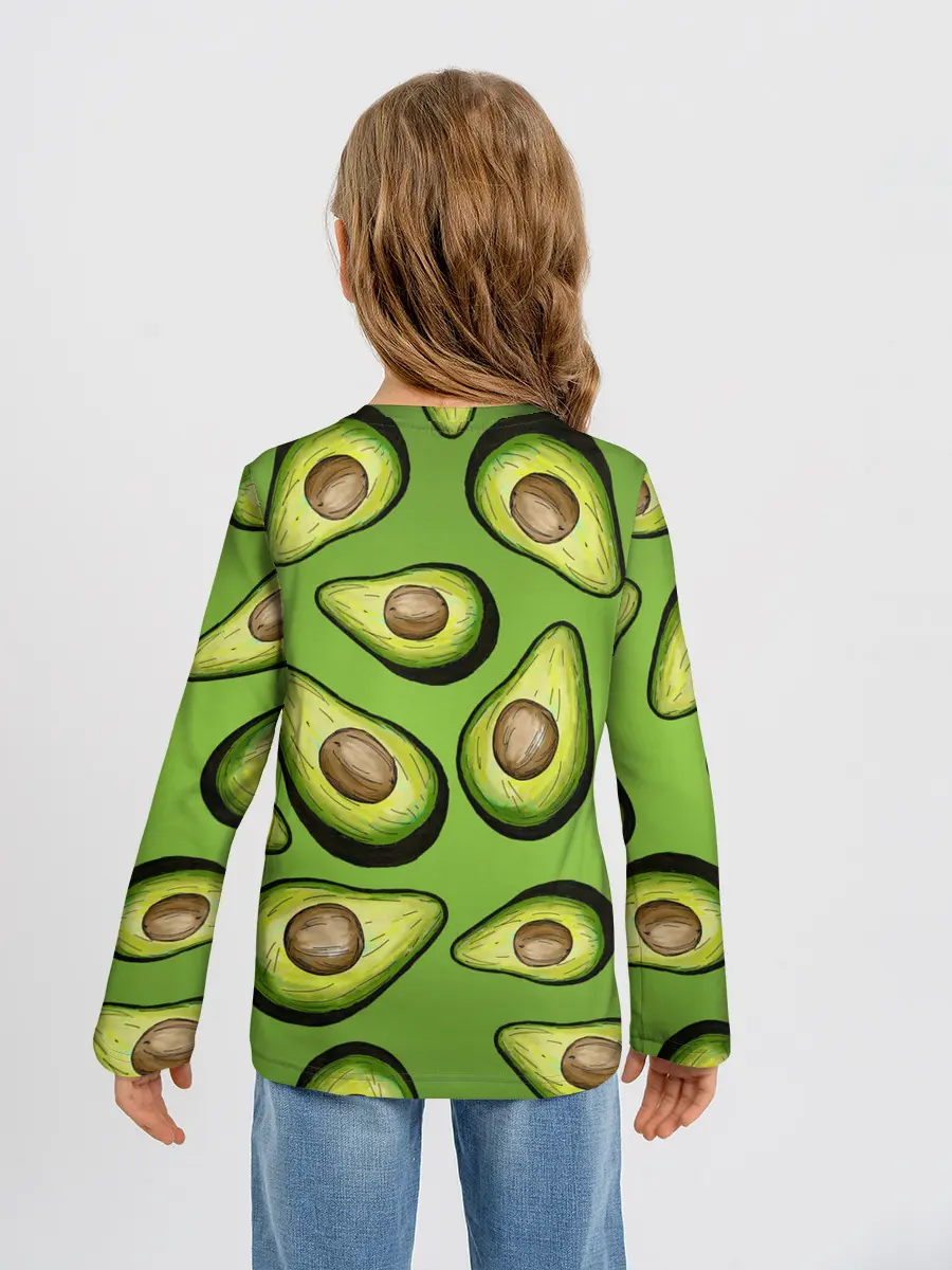 Детский лонгслив / Люблю авокадо