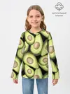 Детский лонгслив / Avocado background