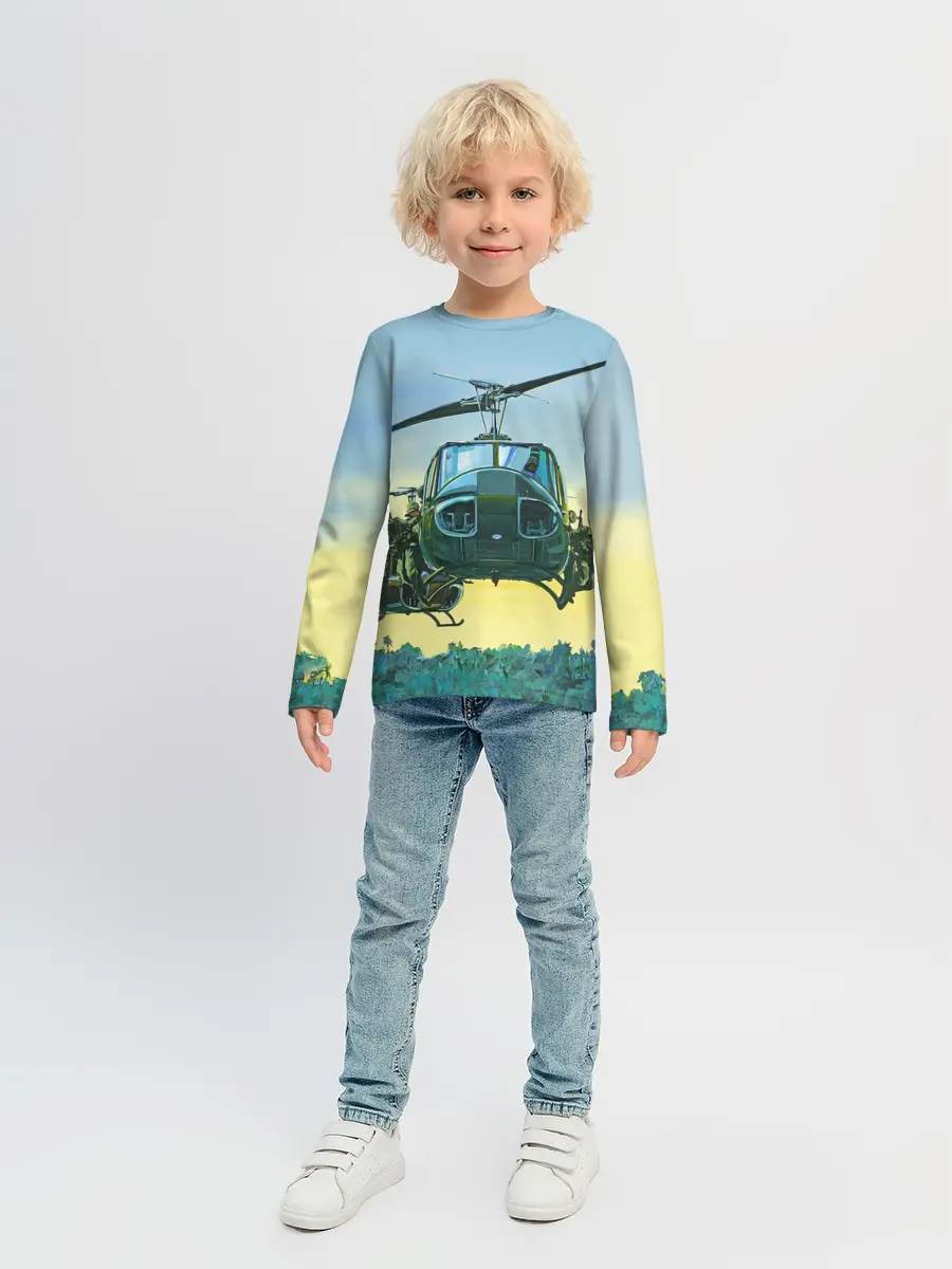 Детский лонгслив / Вертолеты