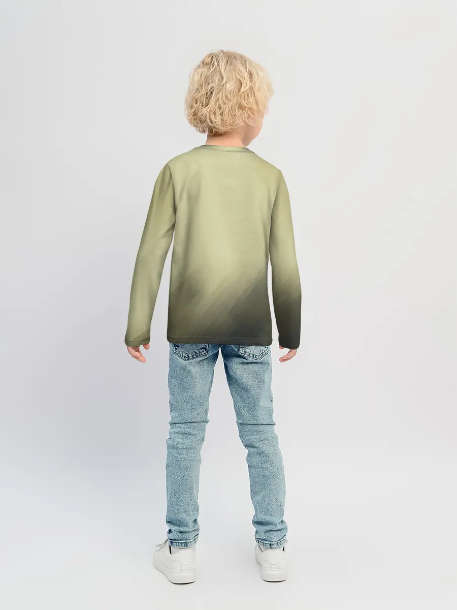 Детский лонгслив / Военный