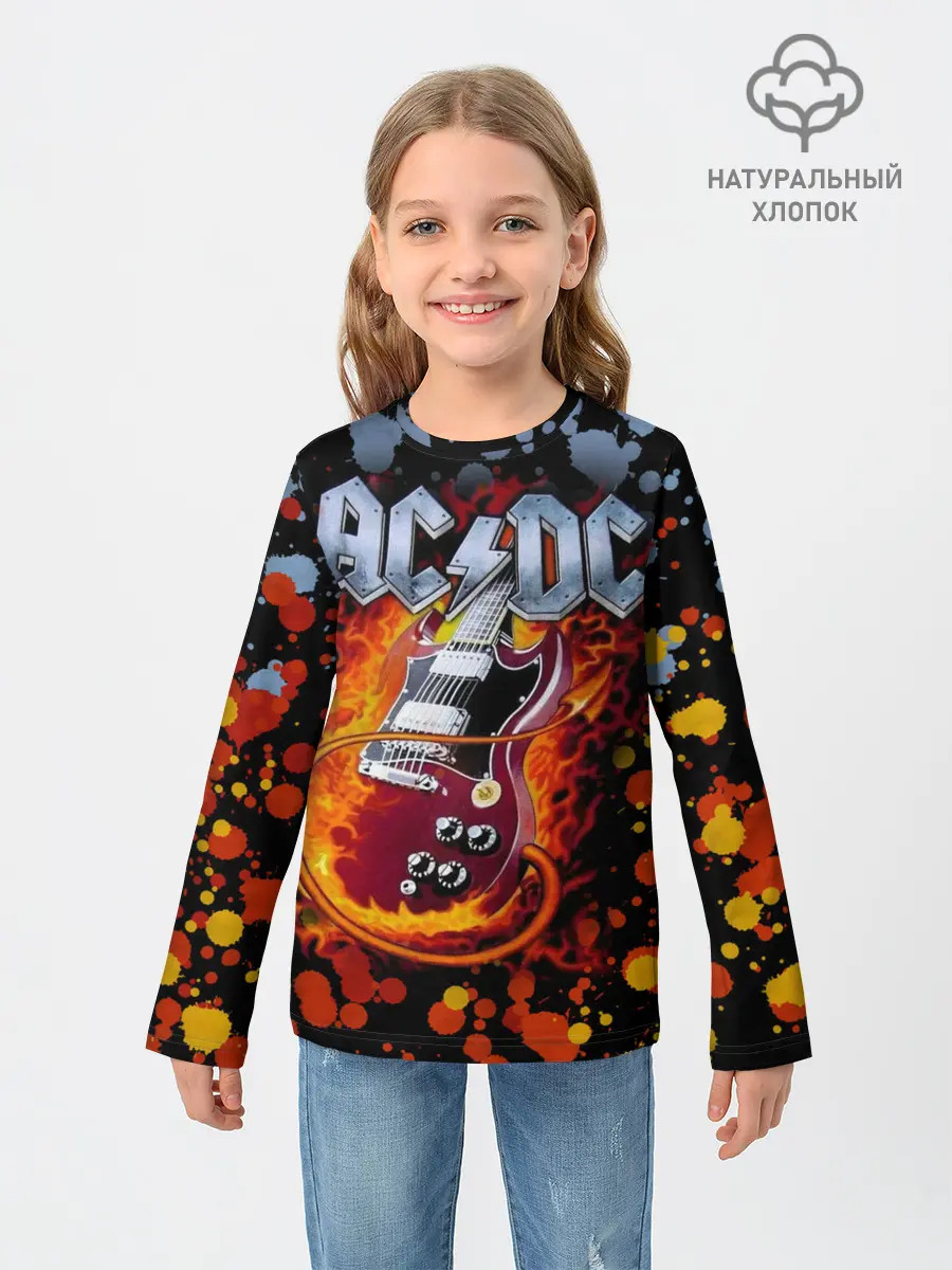 Детский лонгслив / AC/DC