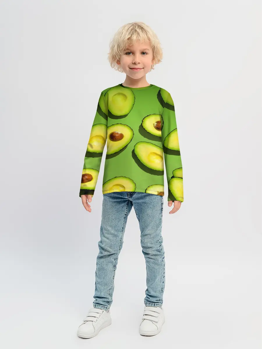 Детский лонгслив / АВАКАДО ПАТТЕРН.