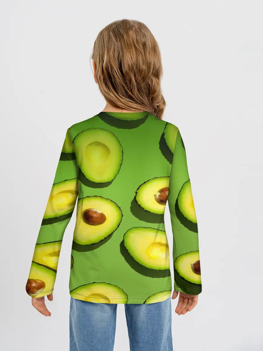 Детский лонгслив / АВАКАДО ПАТТЕРН.