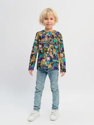 Детский лонгслив / MINECRAFT ПЕРСОНАЖИ