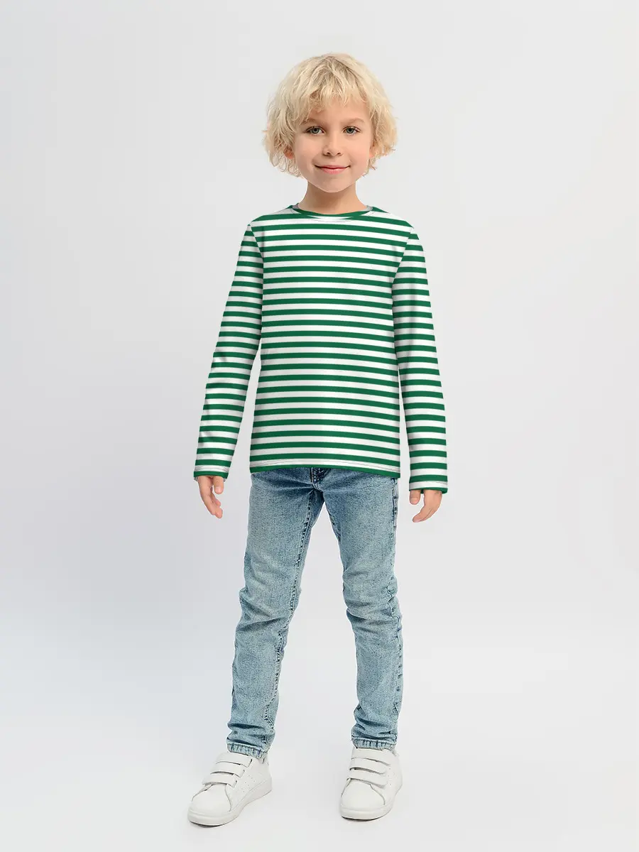 Детский лонгслив / Тельняшка пограничных войск