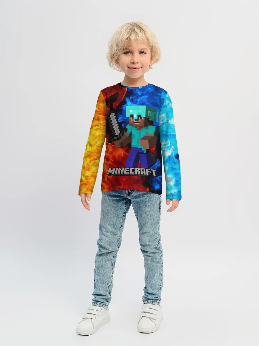 Детский лонгслив / MINECRAFT