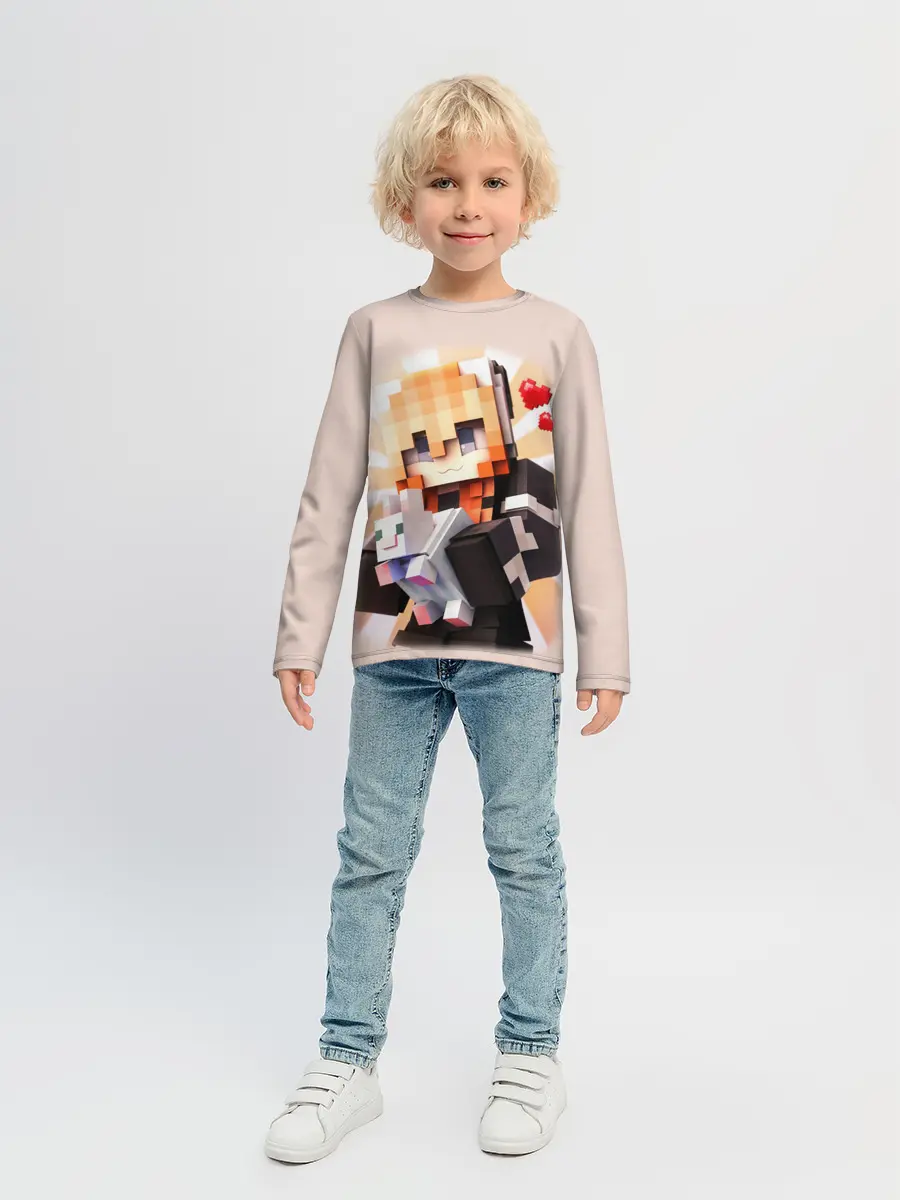 Детский лонгслив / MINECRAFT