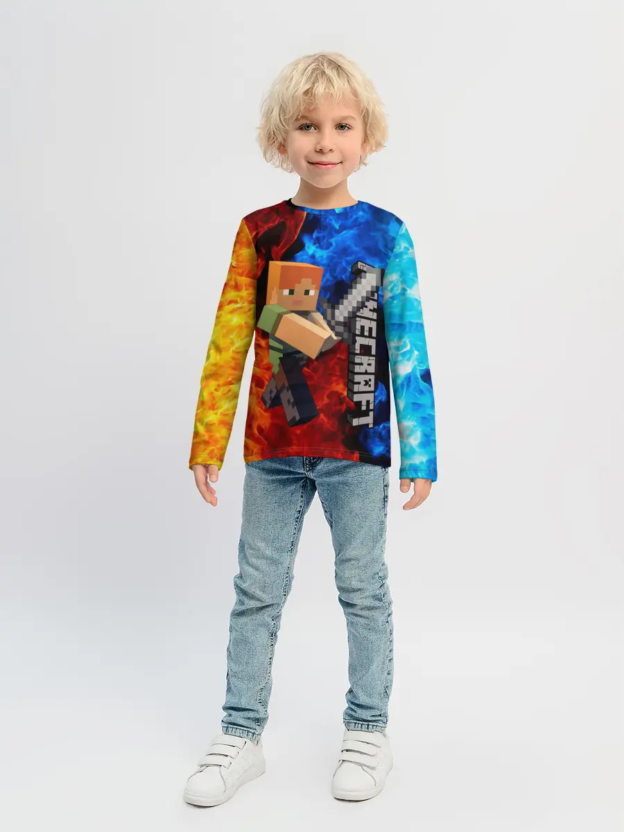 Детский лонгслив / MINECRAFT