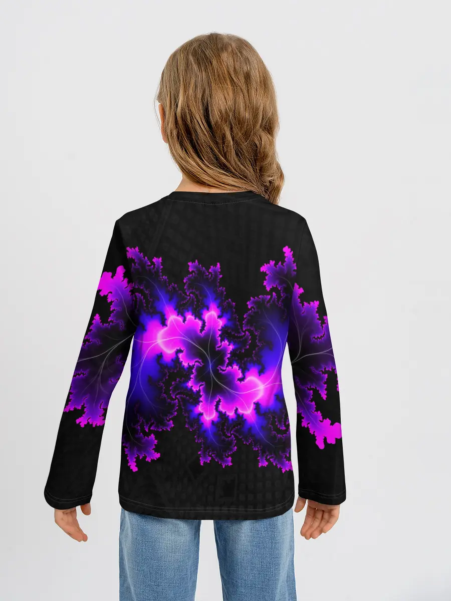 Детский лонгслив / NEON Liquid