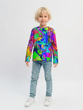 Детский лонгслив / НЕОНОВЫЕ КРАСКИ