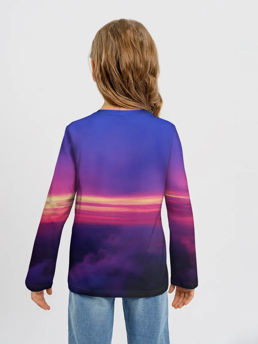 Детский лонгслив / Dusk Sky Horse