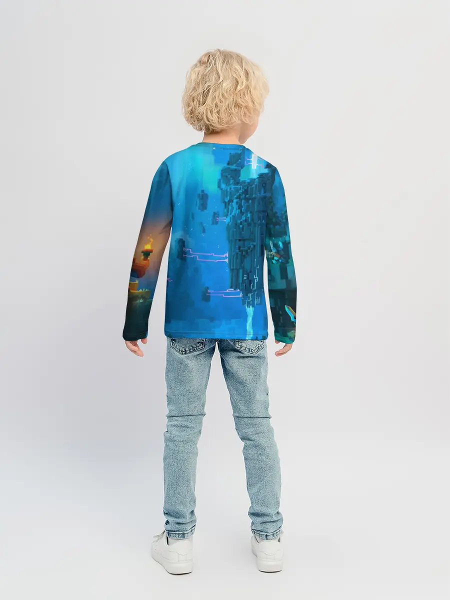 Детский лонгслив / Minecraft / Майнкрафт