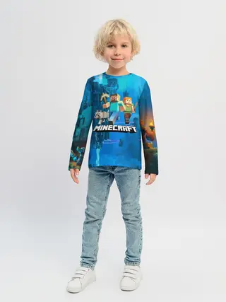 Детский лонгслив / Minecraft / Майнкрафт
