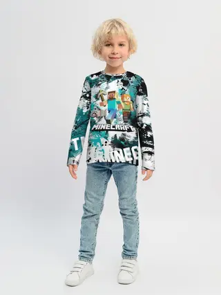 Детский лонгслив / Minecraft / Майнкрафт