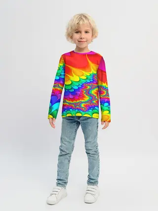 Детский лонгслив / TIE-DYE