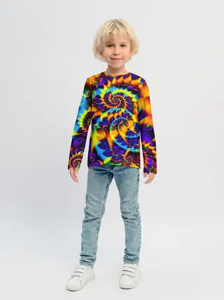 Детский лонгслив / TIE-DYE COLOR