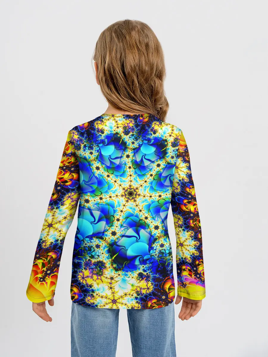 Детский лонгслив / ИЛЛЮЗИЯ ФРАКТАЛОВ