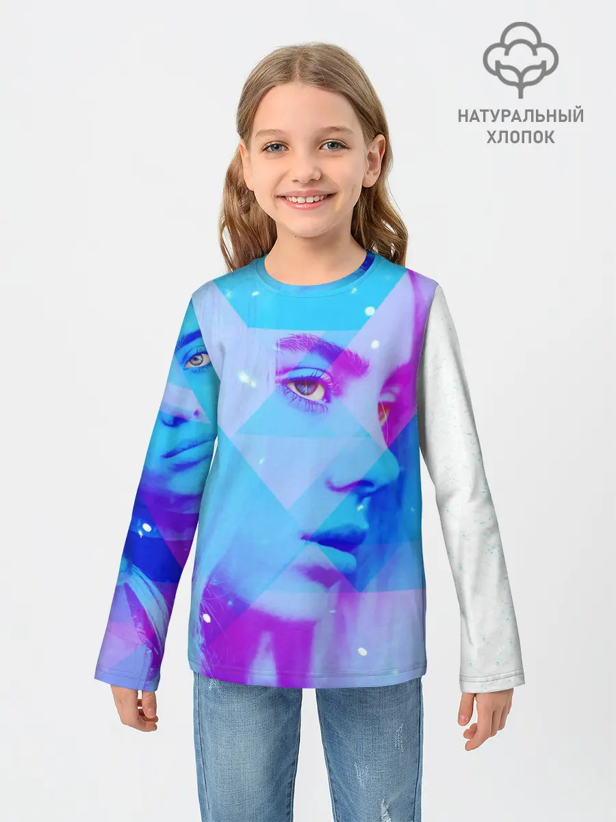 Детский лонгслив / Billie Blue Star