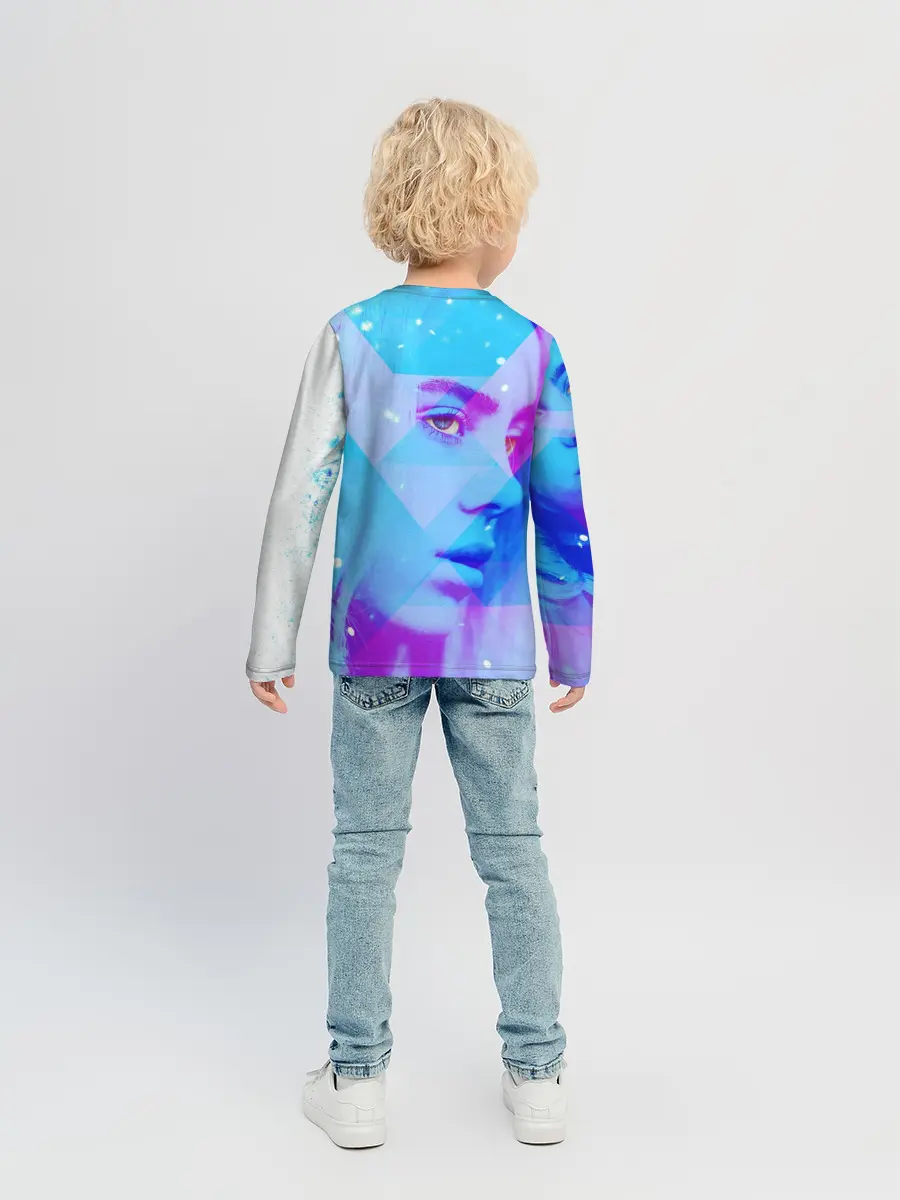 Детский лонгслив / Billie Blue Star