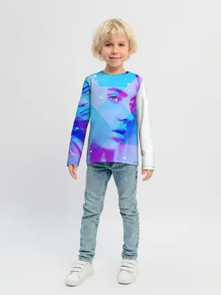 Детский лонгслив / Billie Blue Star