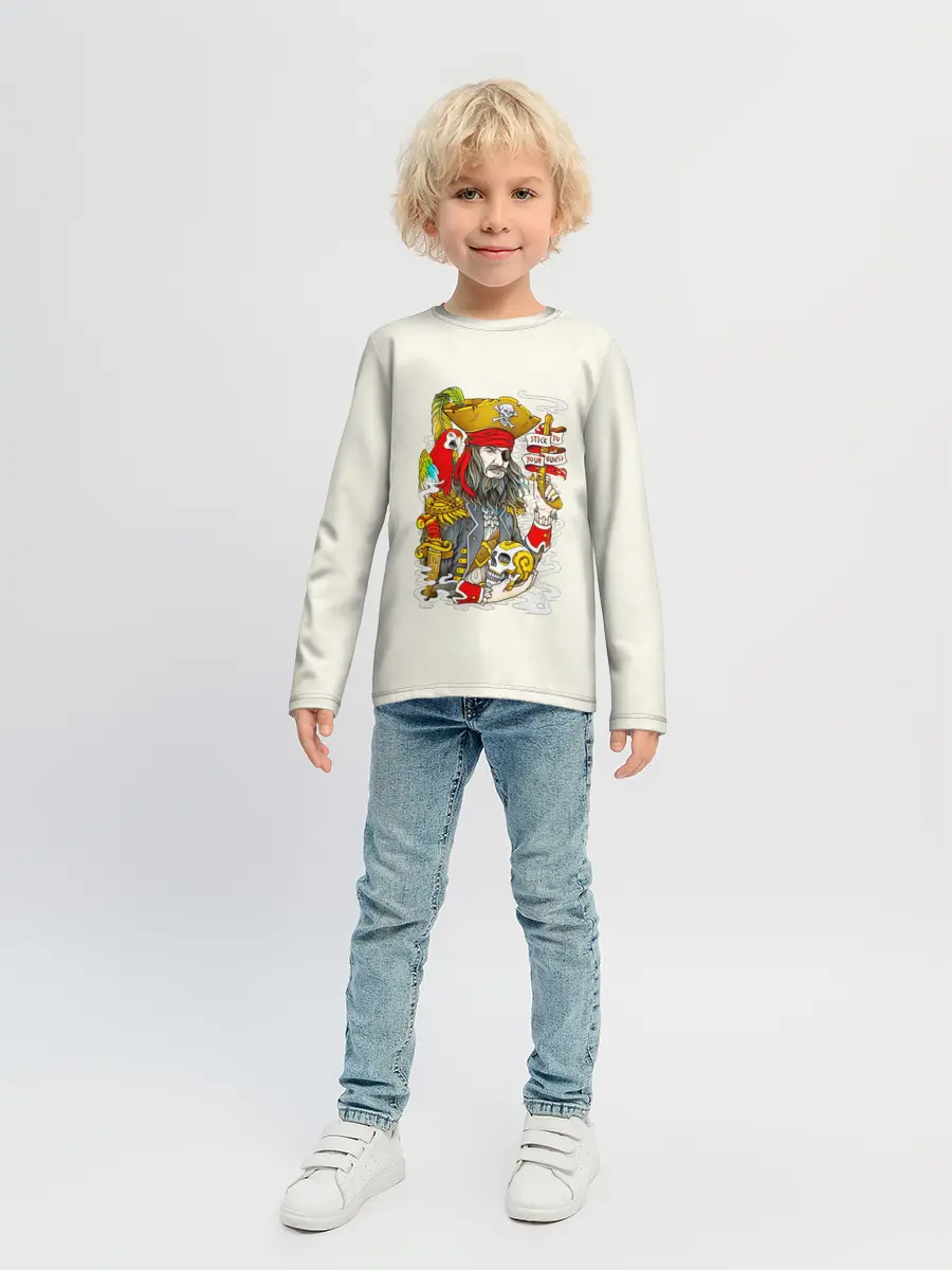 Детский лонгслив / Пират