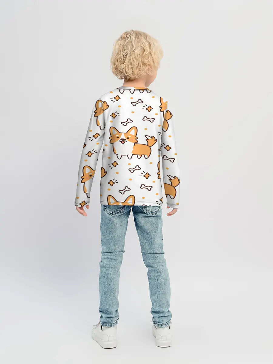 Детский лонгслив / Корги