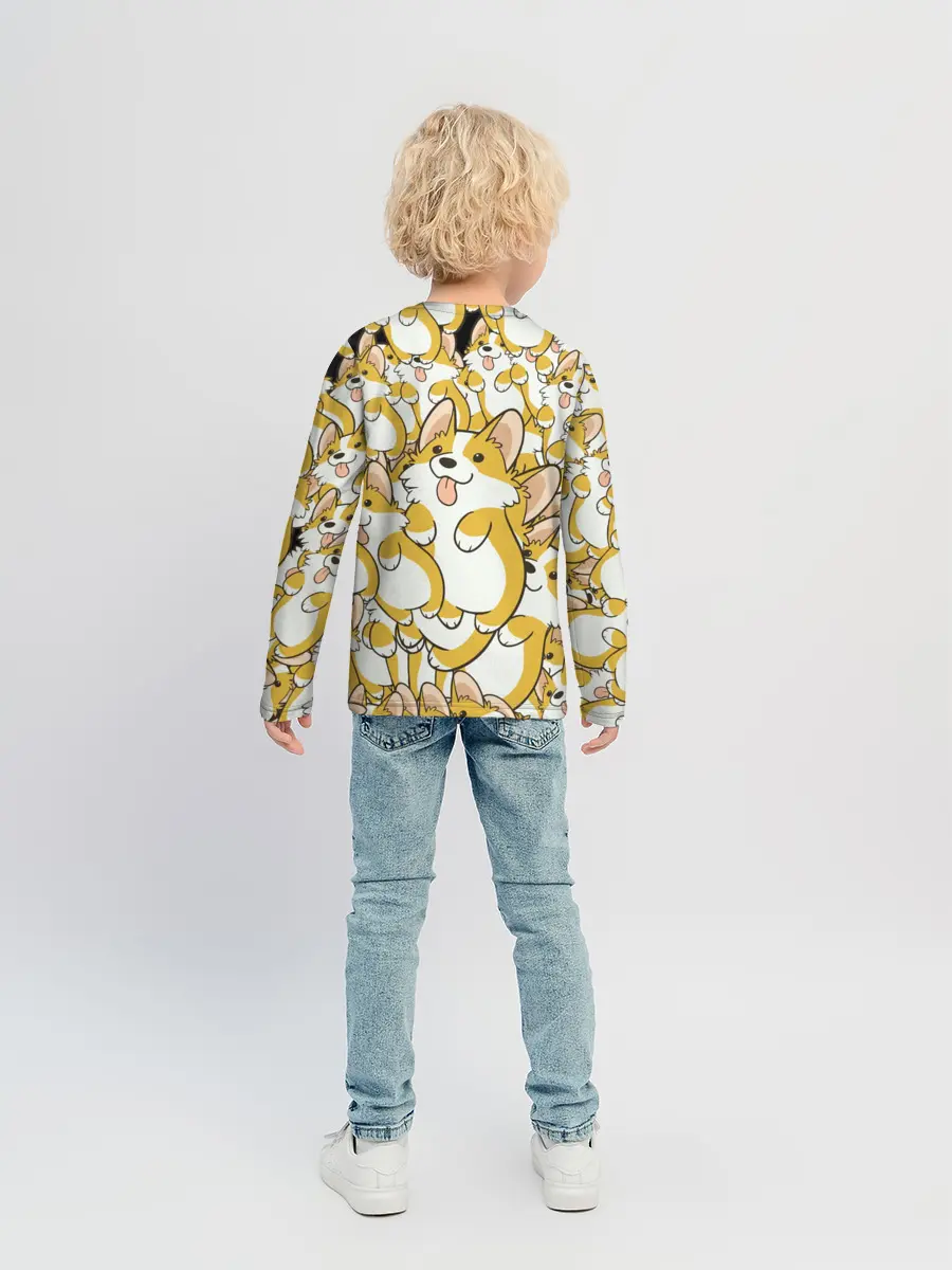 Детский лонгслив / Корги