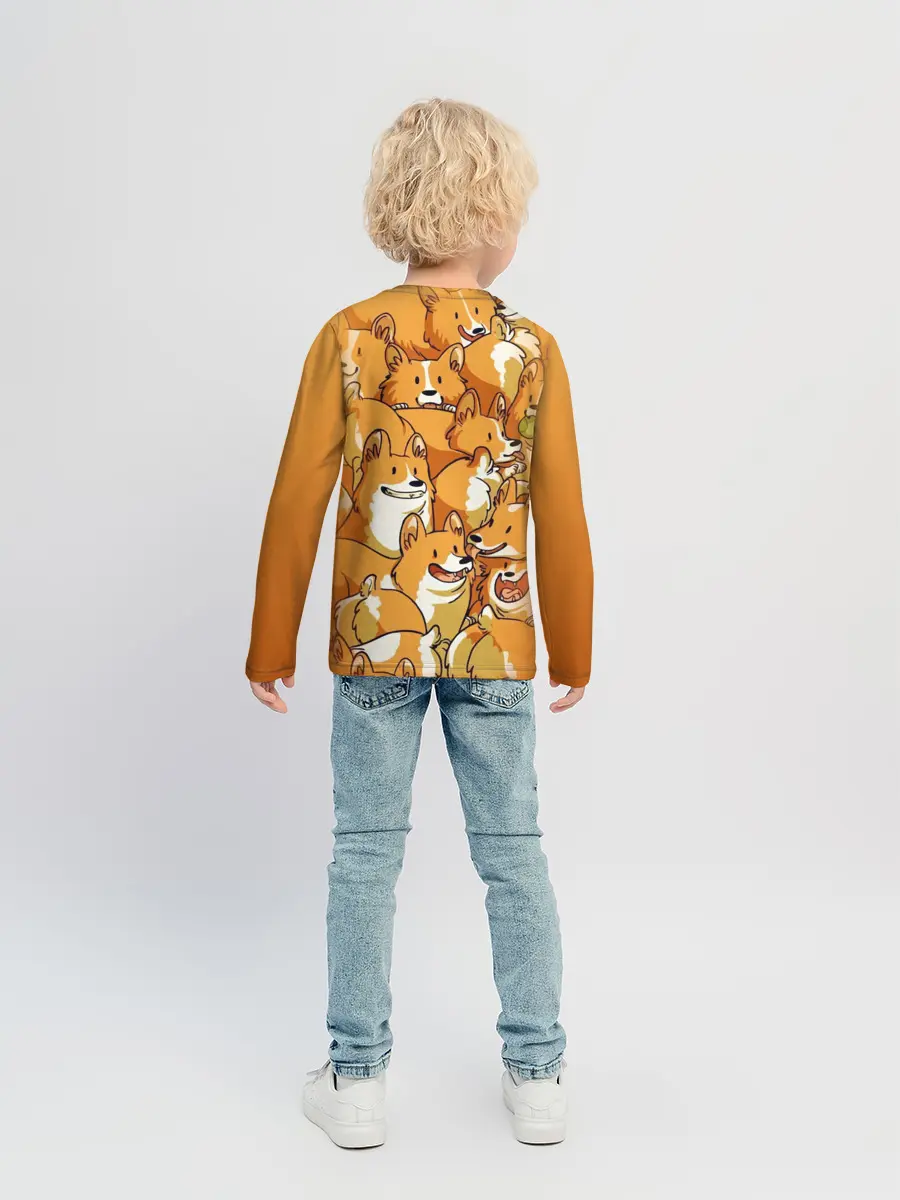 Детский лонгслив / Корги