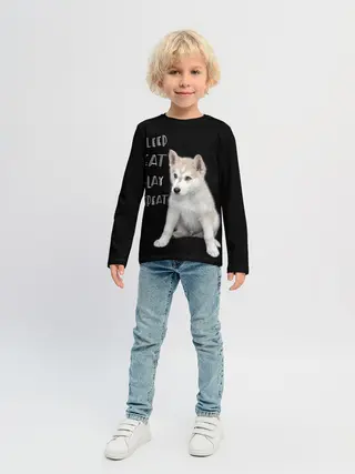 Детский лонгслив / Sleep Eat Play Repeat