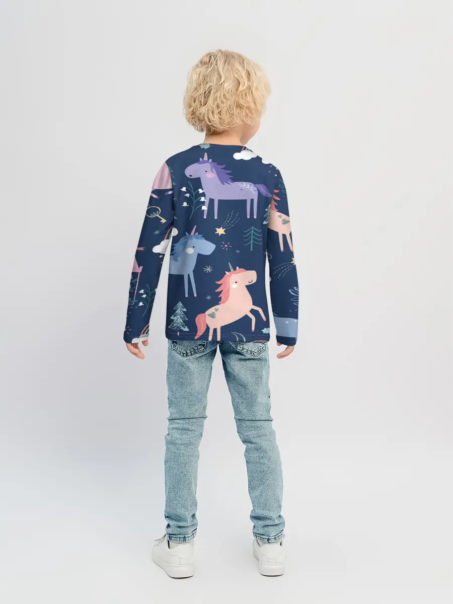 Детский лонгслив / ЕДИНОРОЖКИ