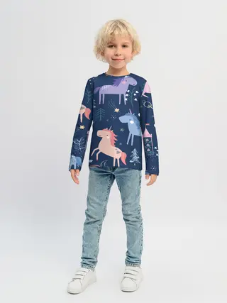 Детский лонгслив / ЕДИНОРОЖКИ