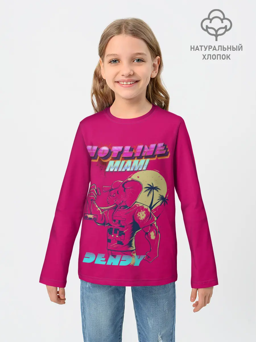 Детский лонгслив / Hotline Miami