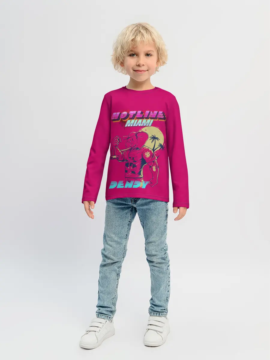 Детский лонгслив / Hotline Miami