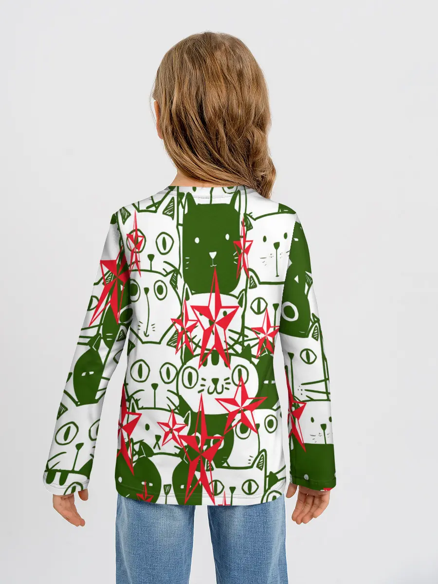 Детский лонгслив / КИСЫ