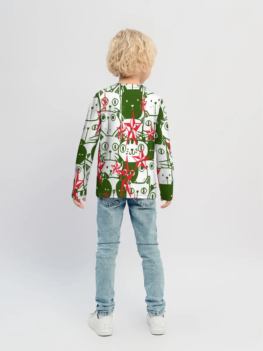 Детский лонгслив / КИСЫ