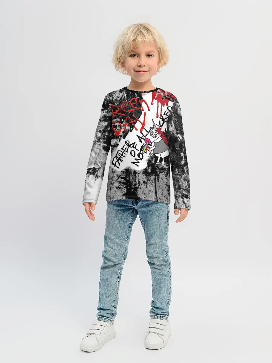 Детский лонгслив / Green Day - Father of All MF