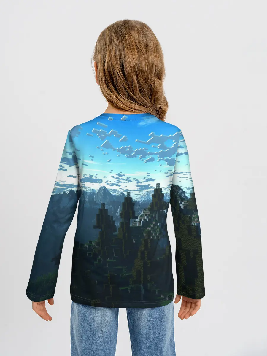 Детский лонгслив / Minecraft / Майнкрафт