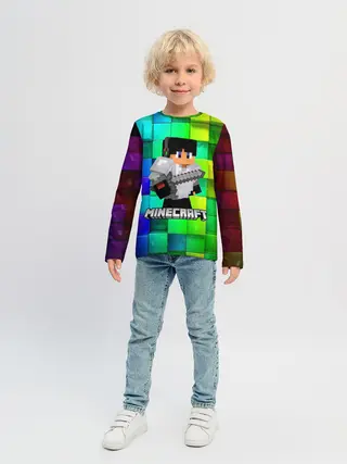 Детский лонгслив / Minecraft / Майнкрафт