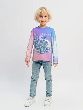 Детский лонгслив / Незабудка | Тима Белорусских