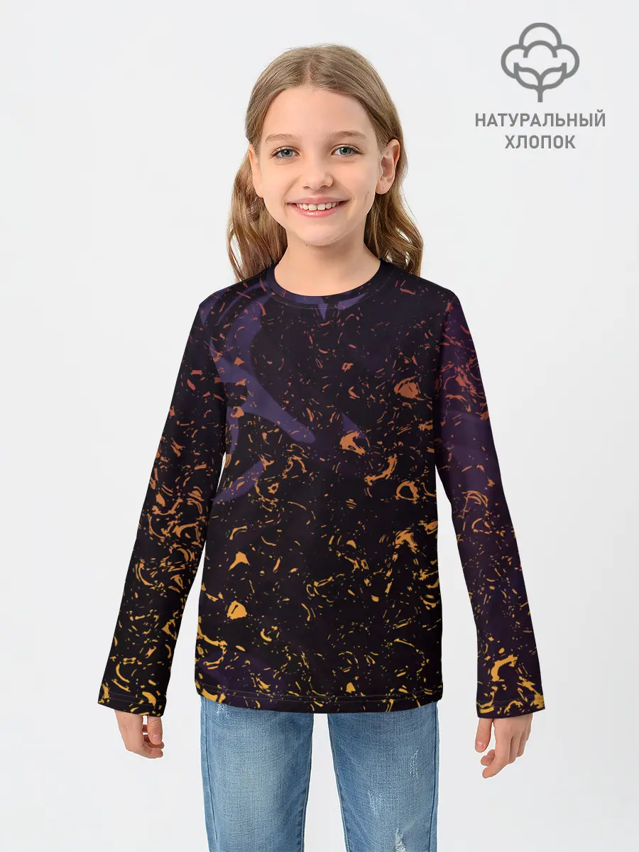 Детский лонгслив / Flame in the night