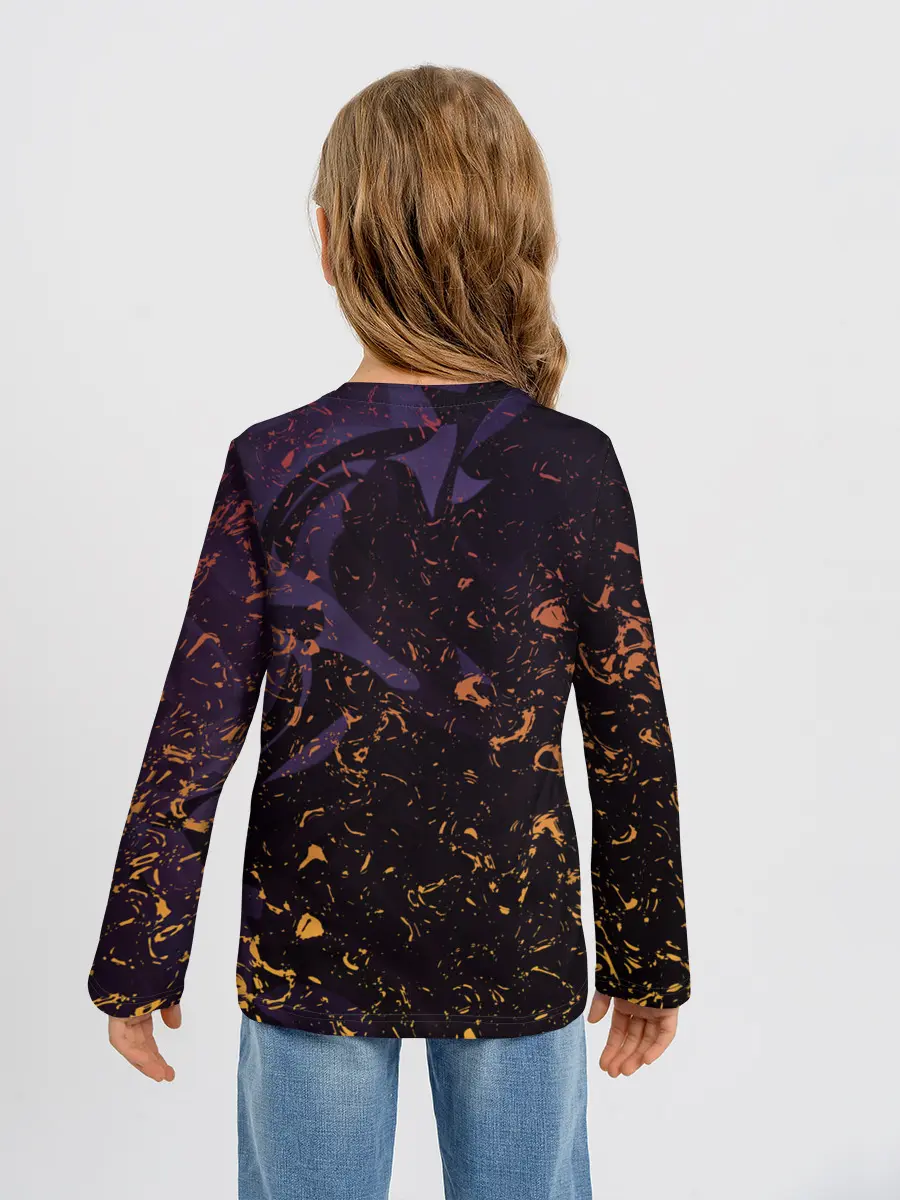 Детский лонгслив / Flame in the night