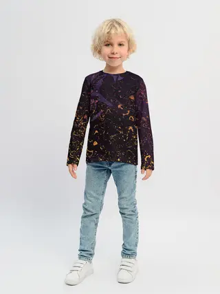 Детский лонгслив / Flame in the night